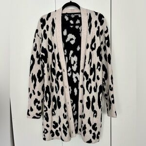 Something Navy Animal Print Cardigal